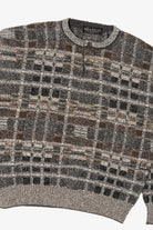 Vintage Gray Checkered Brandini Sweater (1990s)