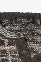 Vintage Gray Checkered Brandini Sweater (1990s)