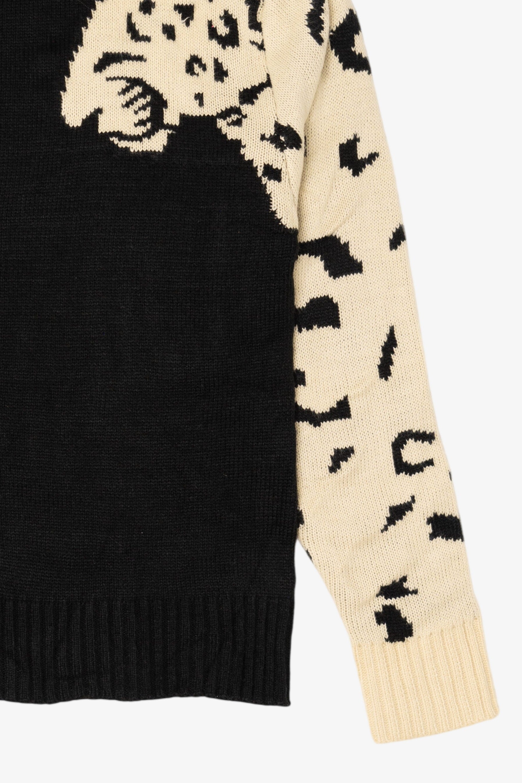 Leopard Sleeves Sweater (2010s)