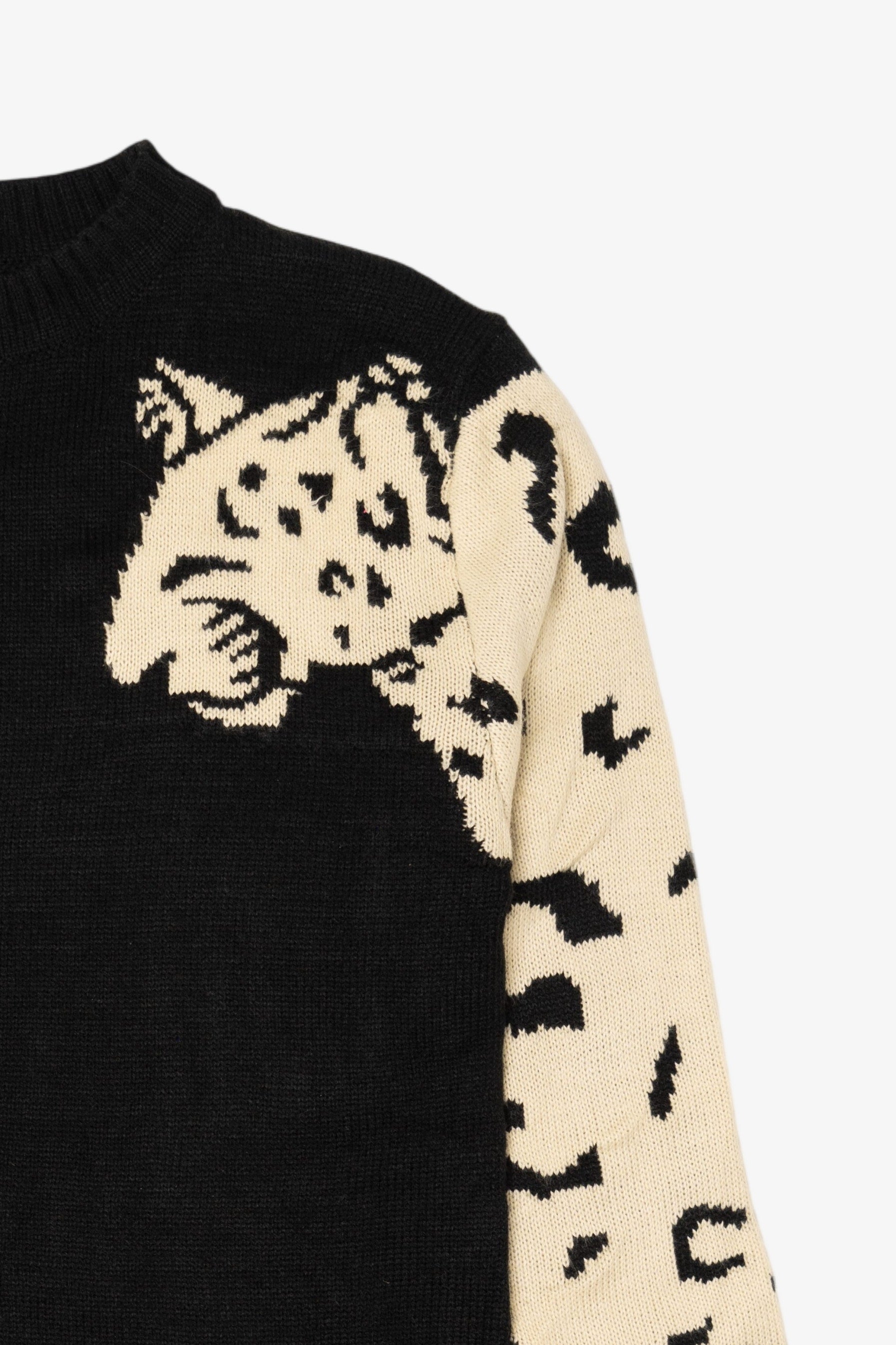 Leopard Sleeves Sweater (2010s)