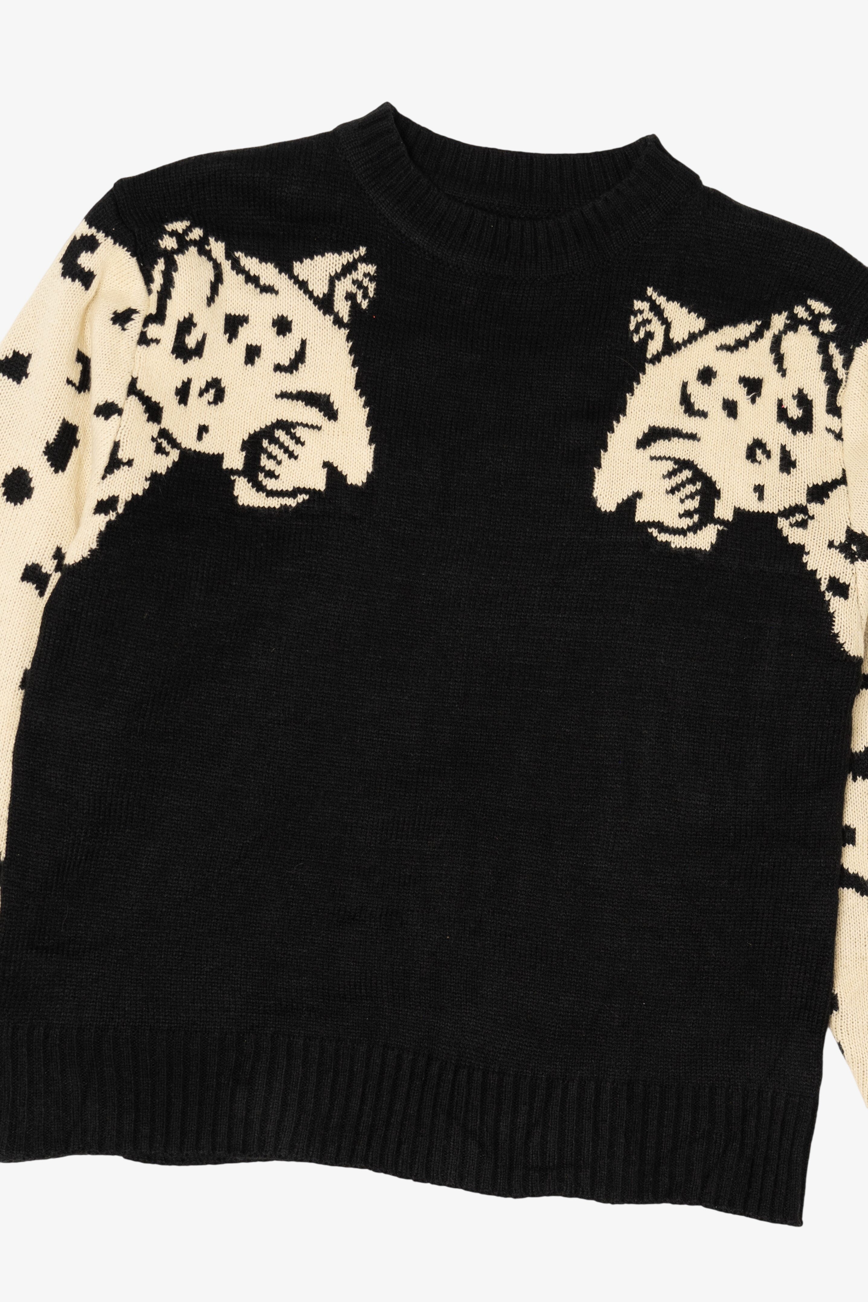 Leopard Sleeves Sweater (2010s)