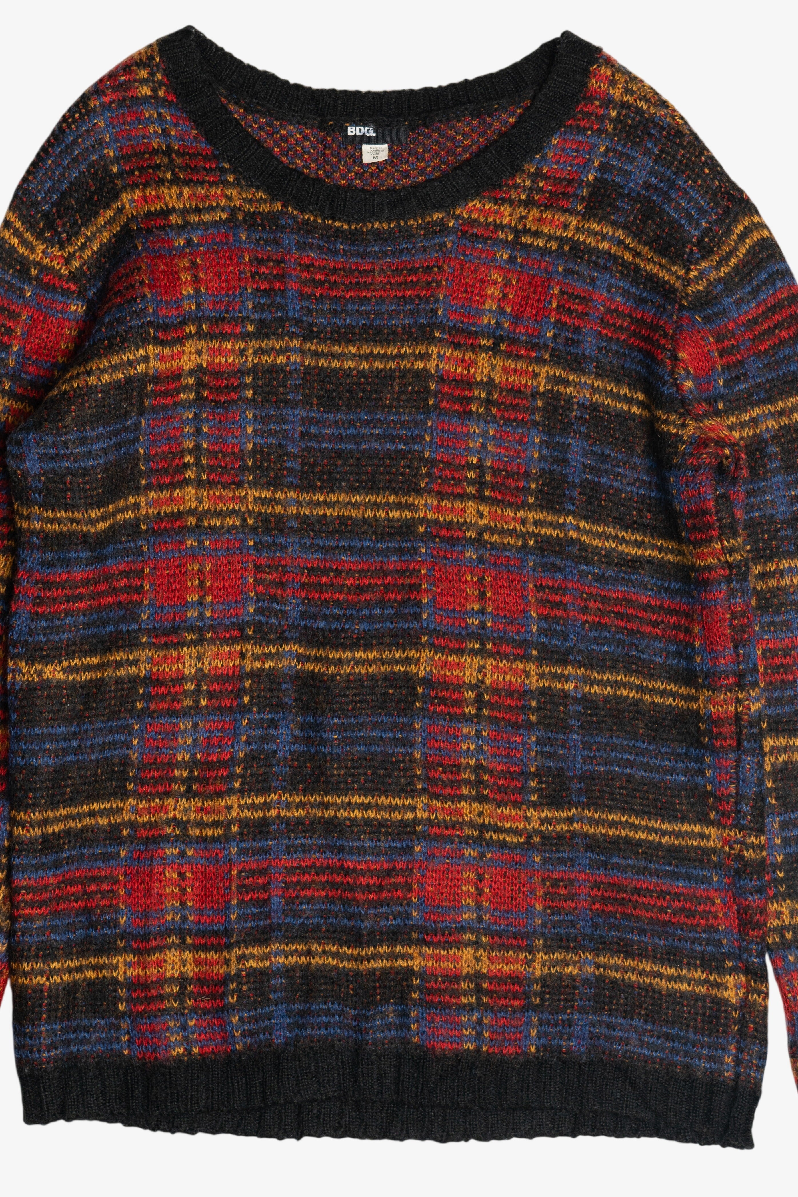 BDG Plaid Chunky Knit Sweater (2020s)