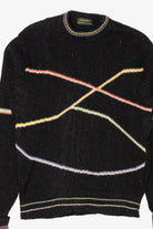 Vintage Colours Geometric Lines Graphic Sweater (1990s)