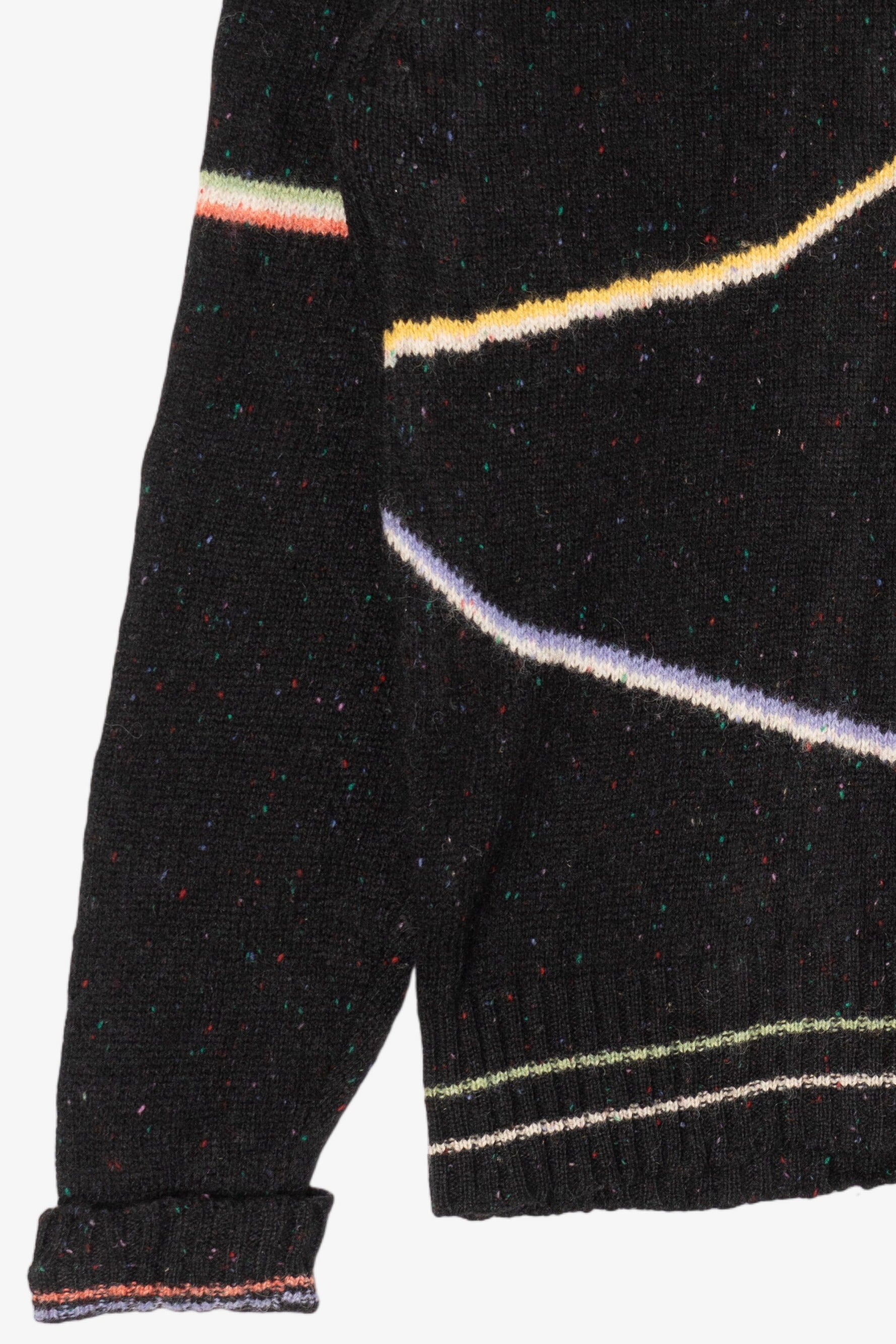 Vintage Colours Geometric Lines Graphic Sweater (1990s)