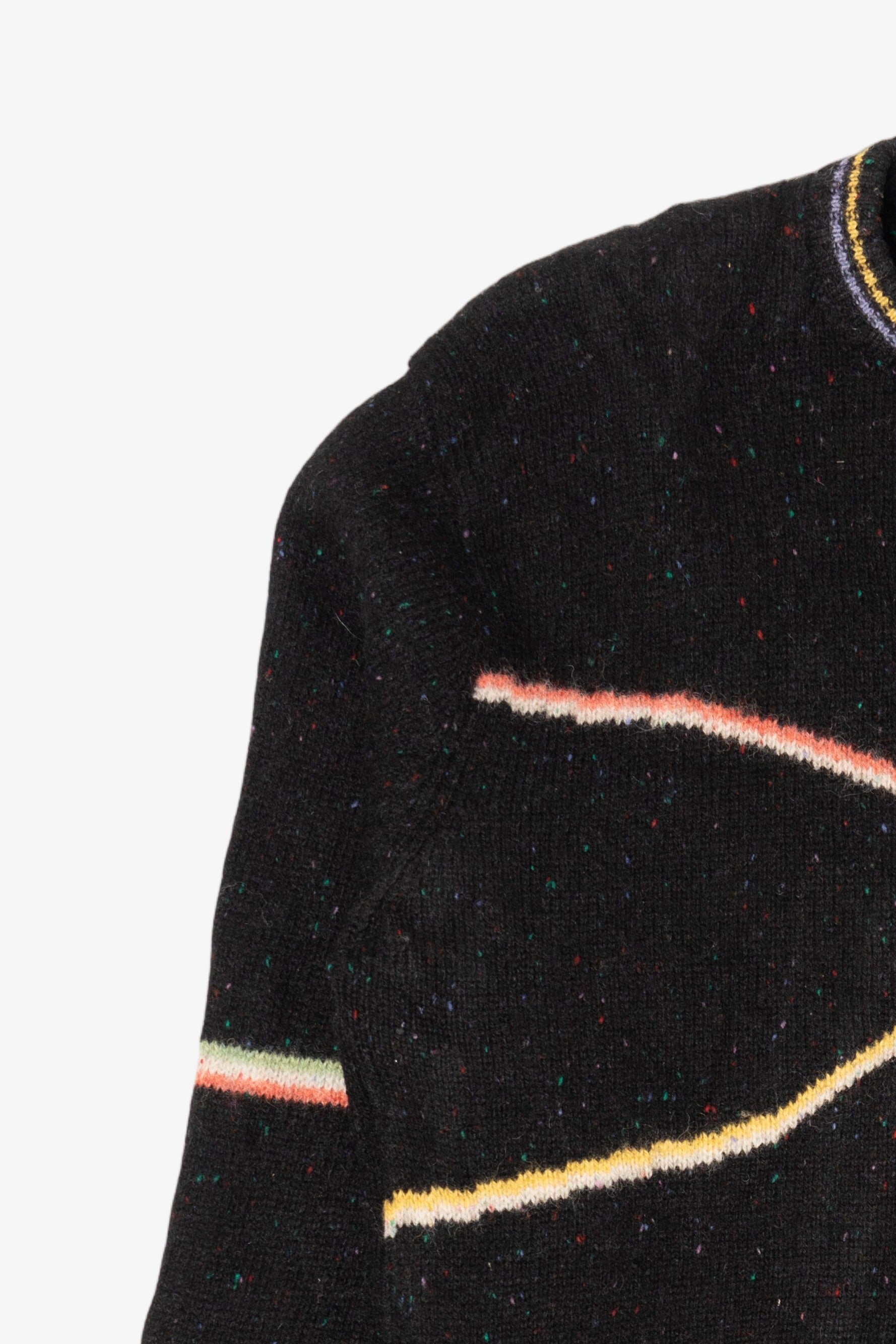 Vintage Colours Geometric Lines Graphic Sweater (1990s)