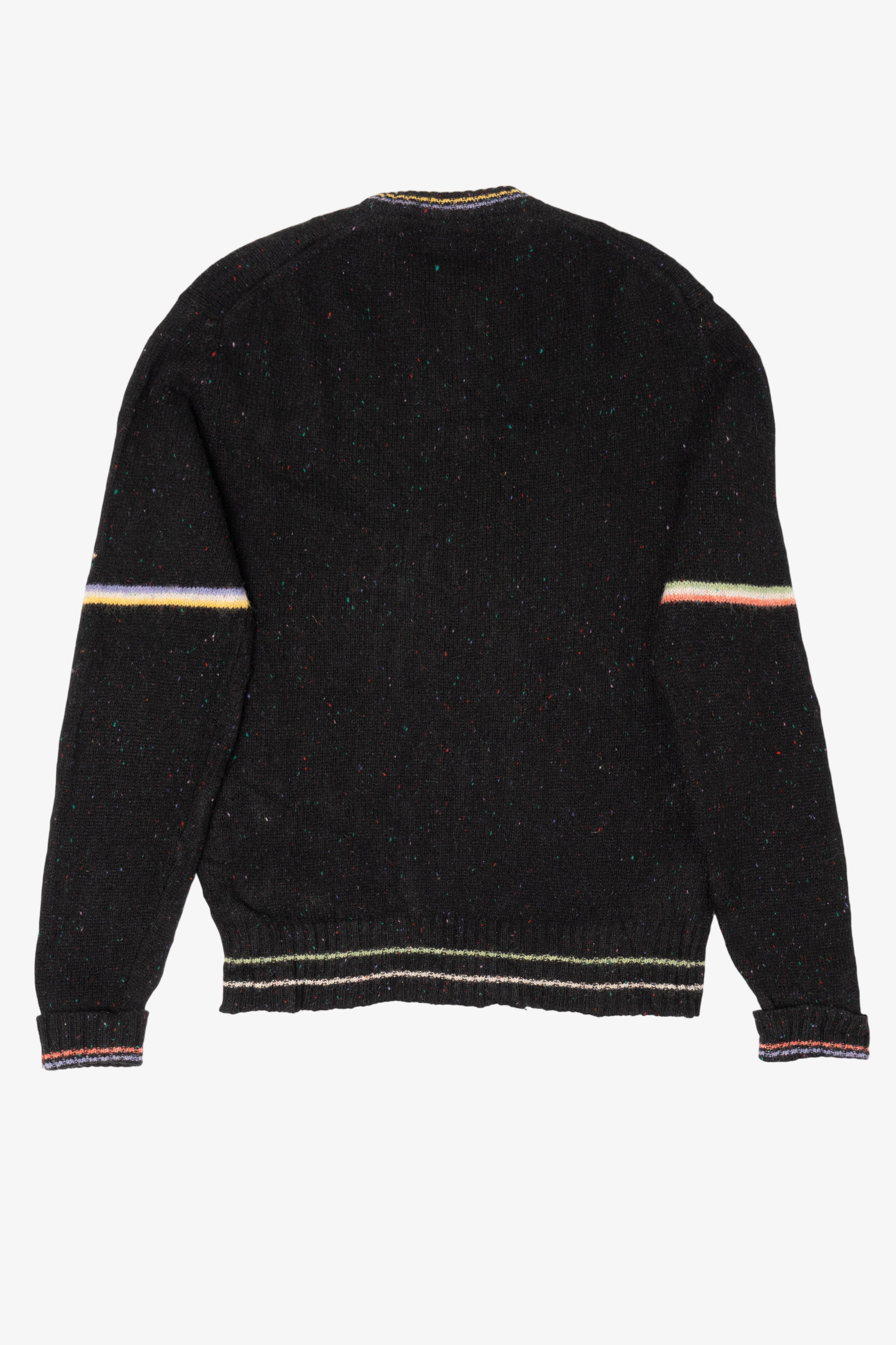 Vintage Colours Geometric Lines Graphic Sweater (1990s)