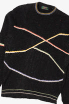Vintage Colours Geometric Lines Graphic Sweater (1990s)