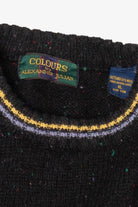 Vintage Colours Geometric Lines Graphic Sweater (1990s)