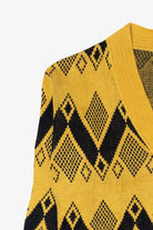 Vintage Black And Yellow Graphic Sweater (1980s)
