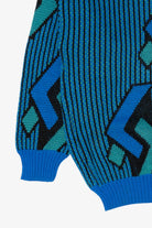 Vintage Blue New Era Graphic Sweater (1980s)
