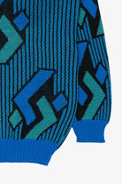 Vintage Blue New Era Graphic Sweater (1980s)