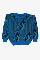 Vintage Blue New Era Graphic Sweater (1980s)
