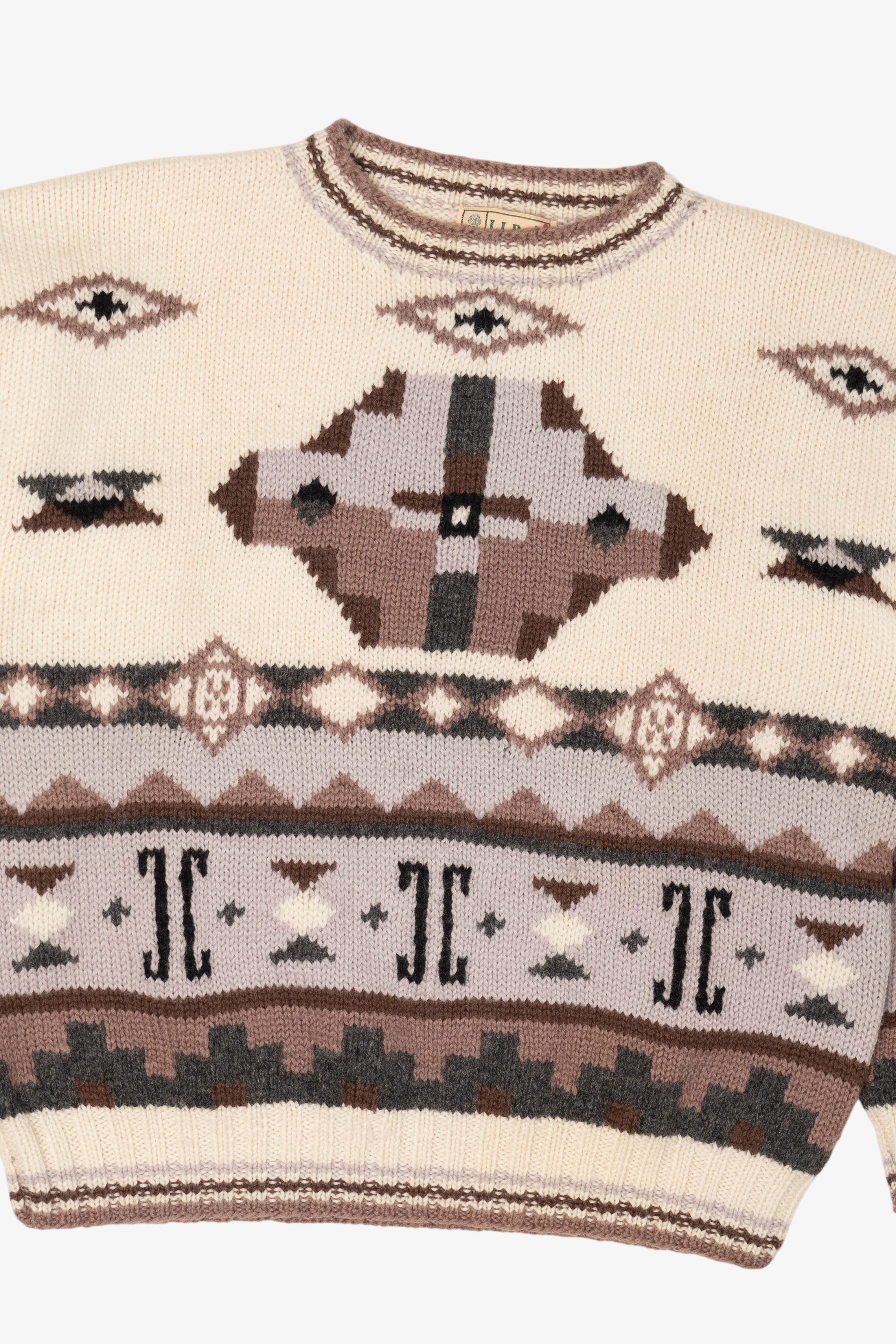 Vintage L.L. Bean Aztec Southwestern Pattern Sweater (1990s)