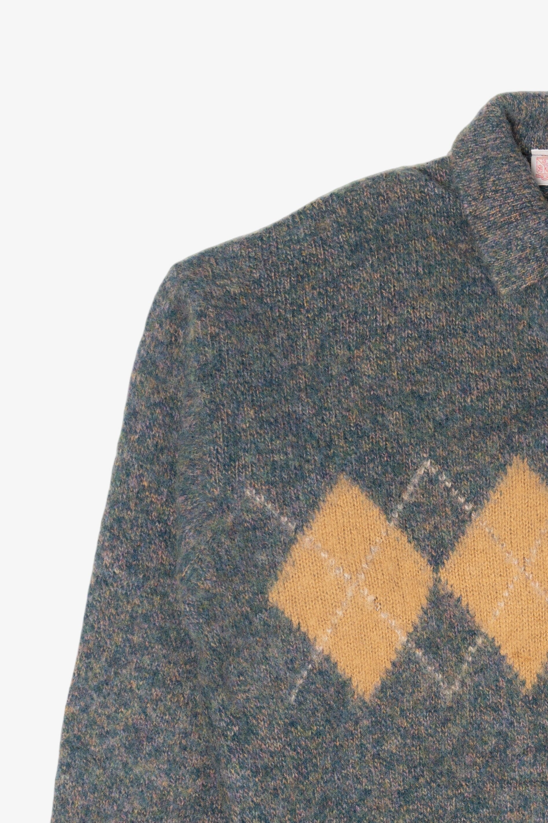 Vintage James Dalgliesh Argyle Polo Sweater (1980s)