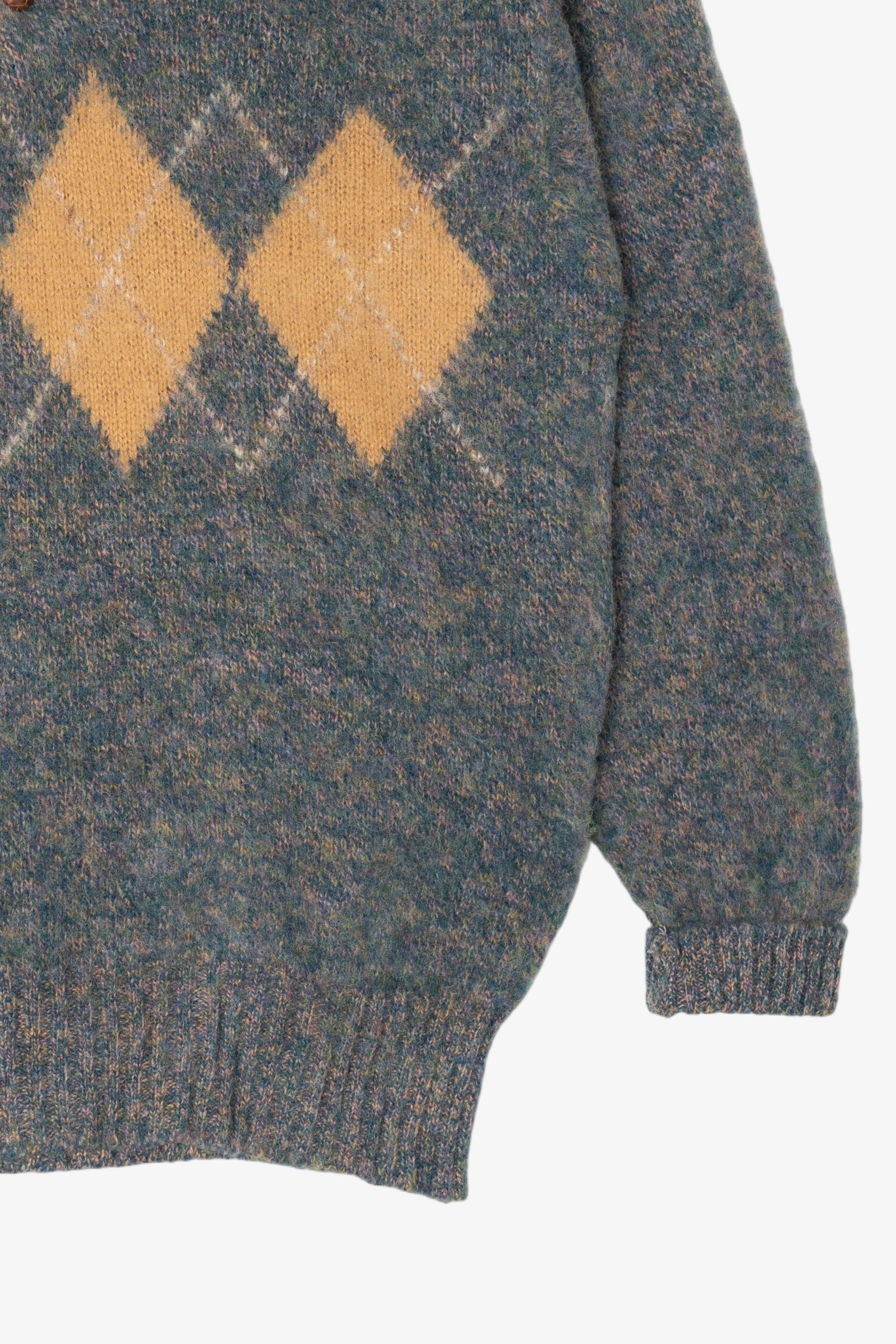 Vintage James Dalgliesh Argyle Polo Sweater (1980s)