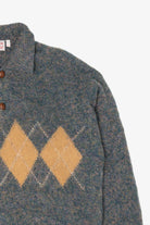 Vintage James Dalgliesh Argyle Polo Sweater (1980s)