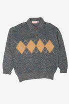 Vintage James Dalgliesh Argyle Polo Sweater (1980s)