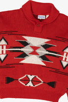 Vintage Red Repage Aztec Graphic Sweater (1990s)