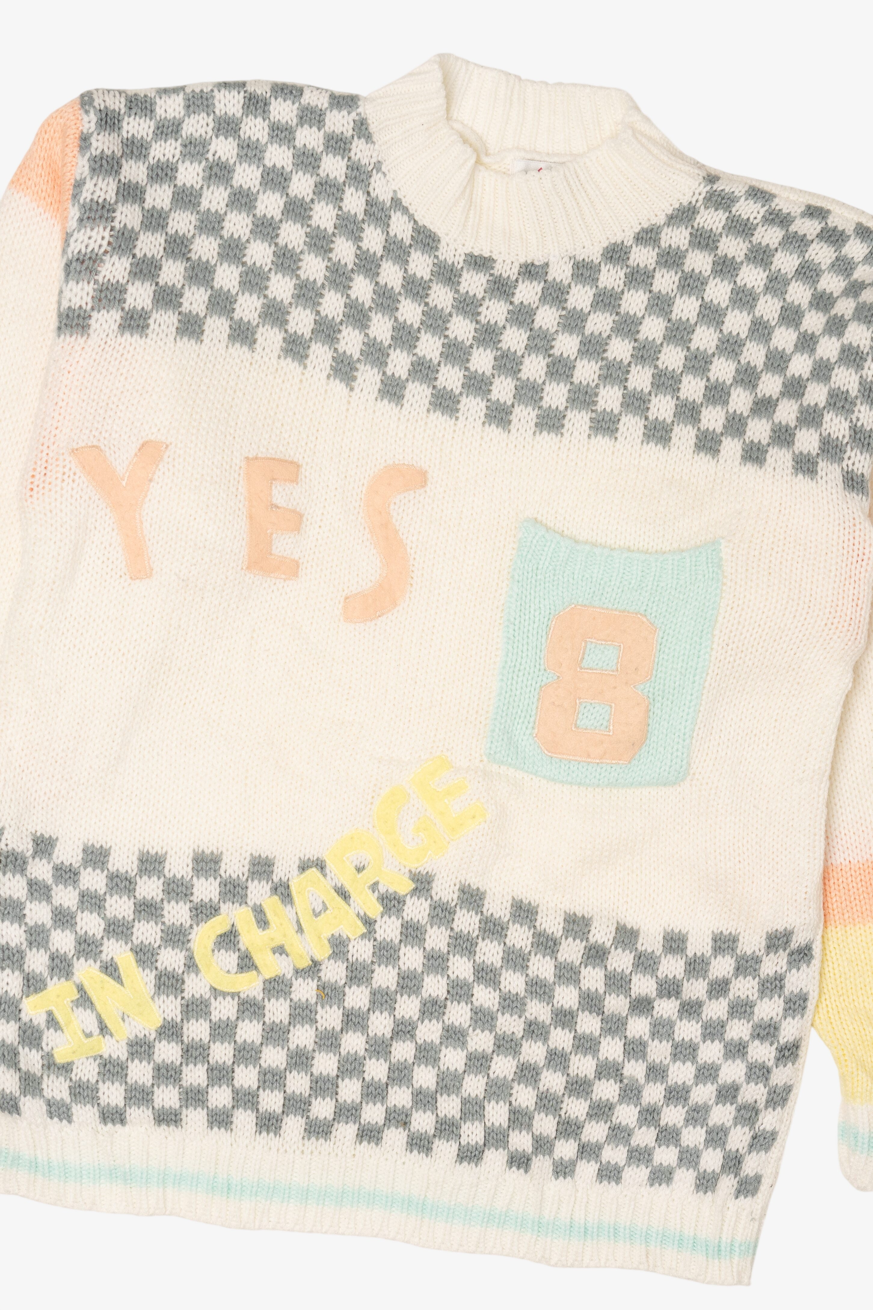 Vintage Cristina "Yes In Charge" 8 Sweater (1980s)