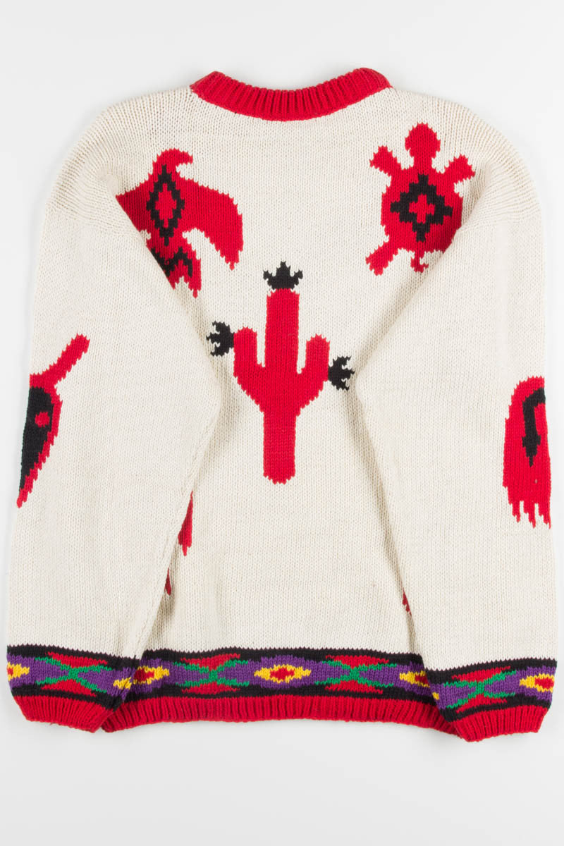 Vintage Southwestern Character Sweater 2