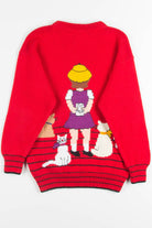 Vintage Red Cat Treats Sweater 1