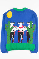 Vintage Cow Mariachi Band Sweater 1