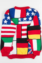 Vintage Flag Collage Sweater 3