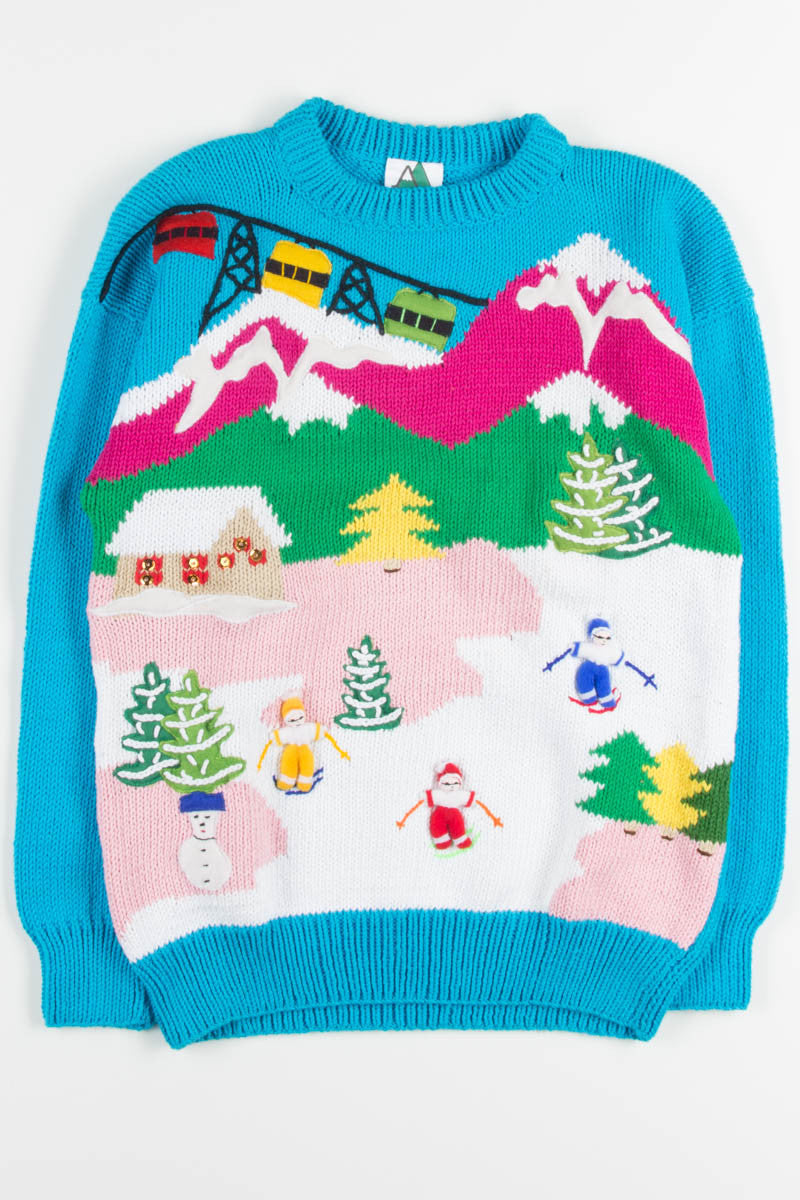 Vintage Skiing Sweater