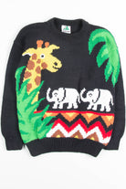 Vintage Safari Animals Sweater 1