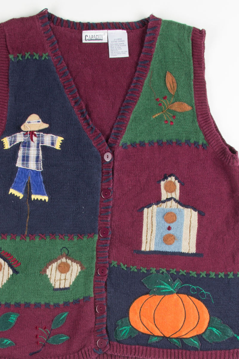Fall Scarecrow Vest 361
