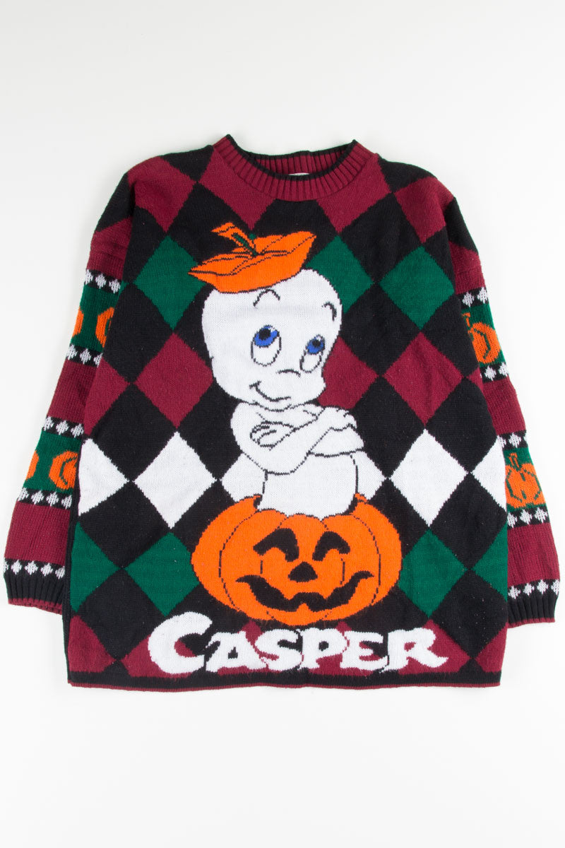 Casper The Ghost Argyle Sweater