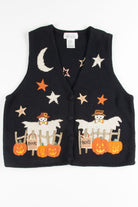Ghost Scarecrow Halloween Vest 369
