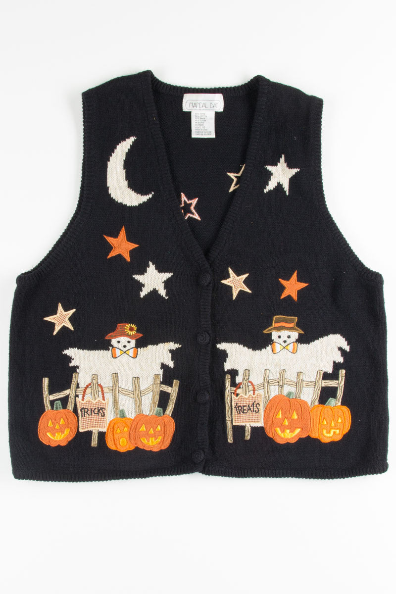 Ghost Scarecrow Halloween Vest 369