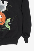 Vintage Halloween Ghost In Jack O Lantern Sweatshirt (1990s)