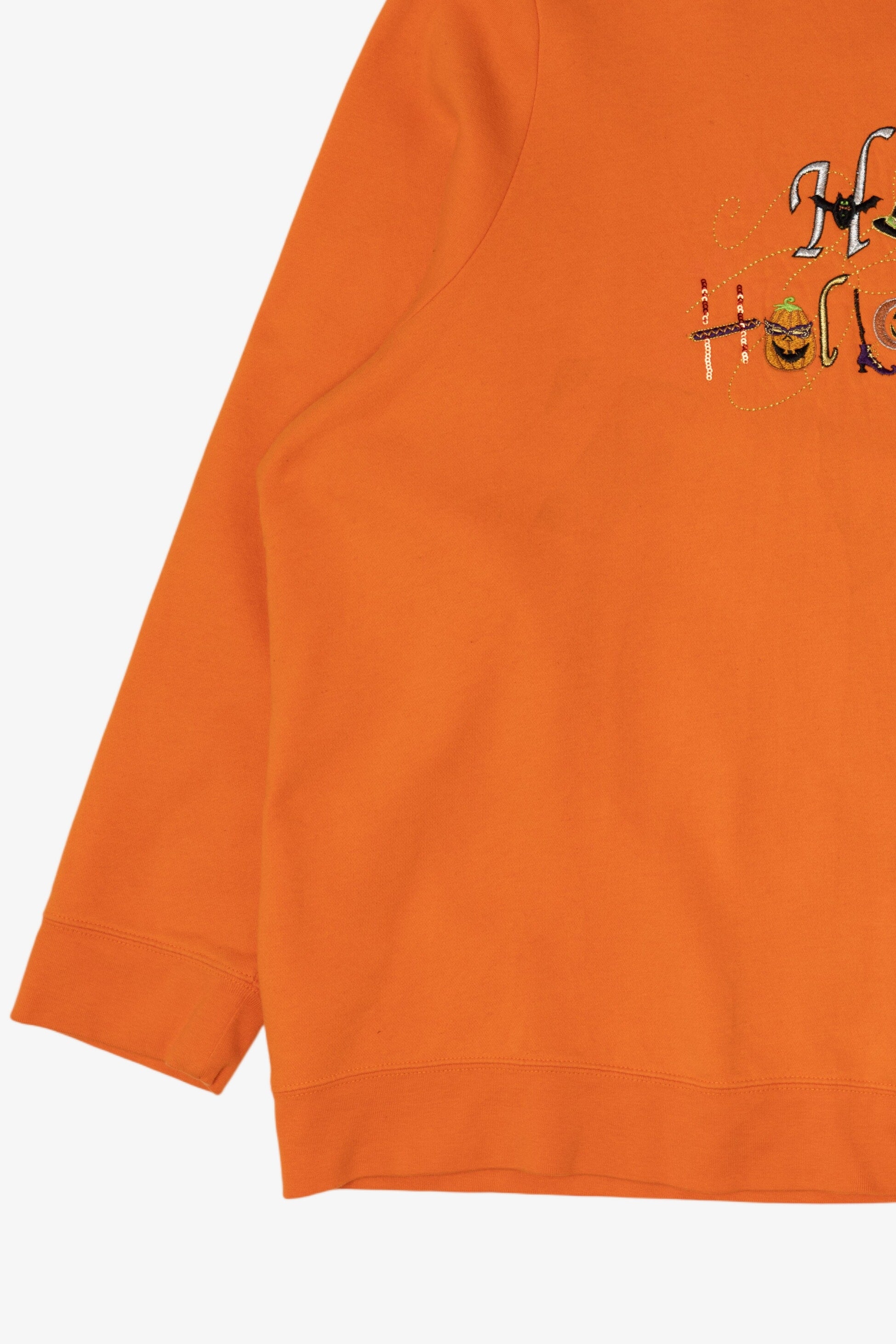 Vintage Orange Happy Halloween Sweatshirt (1990s)
