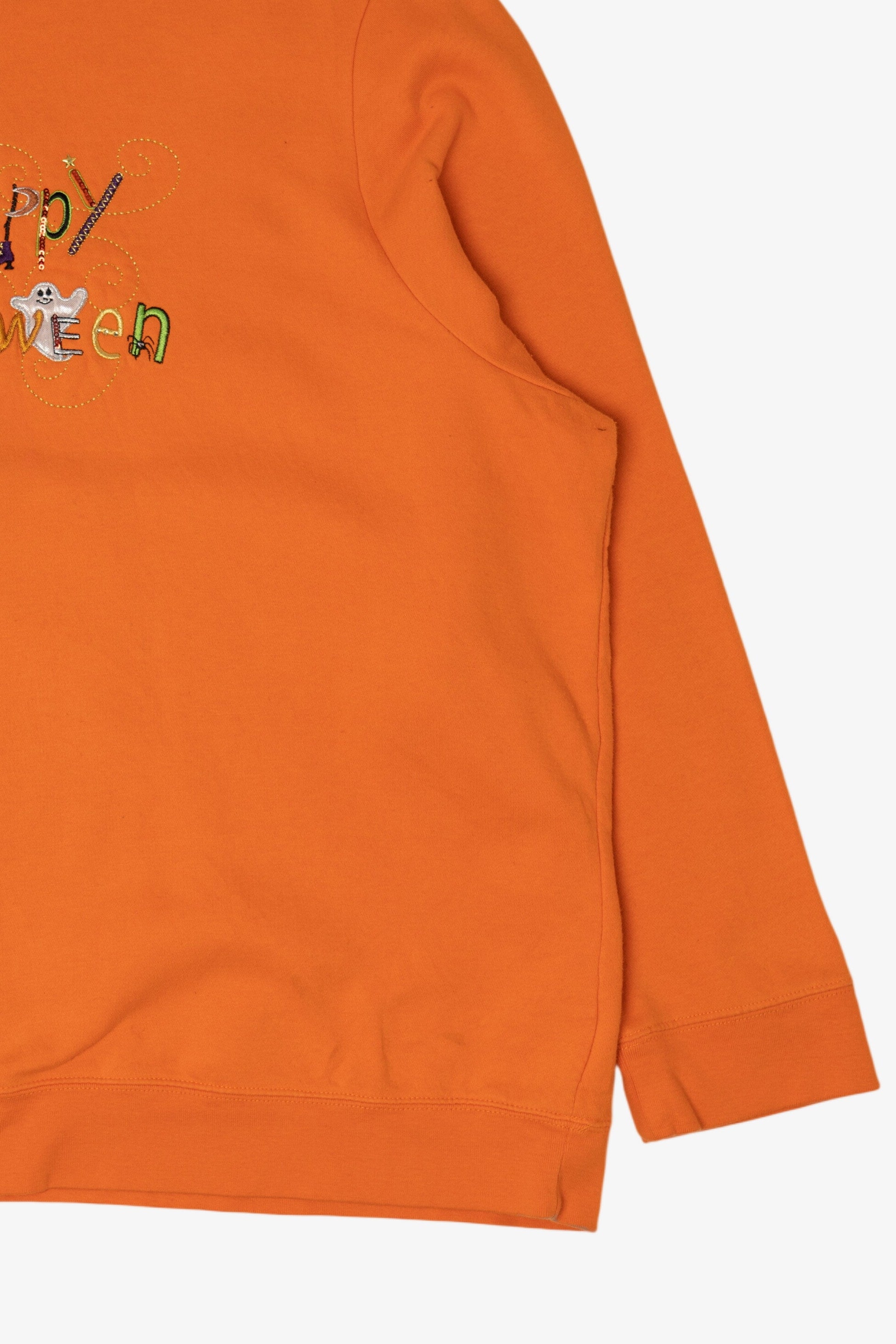 Vintage Orange Happy Halloween Sweatshirt (1990s)