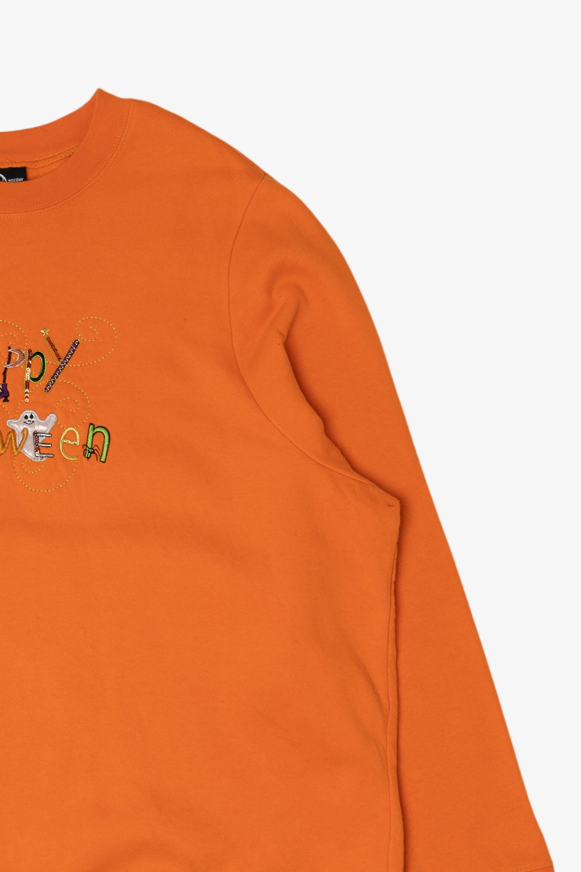 Vintage Orange Happy Halloween Sweatshirt (1990s)