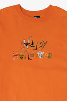 Vintage Orange Happy Halloween Sweatshirt (1990s)