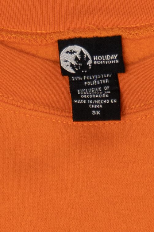 Vintage Orange Happy Halloween Sweatshirt (1990s)