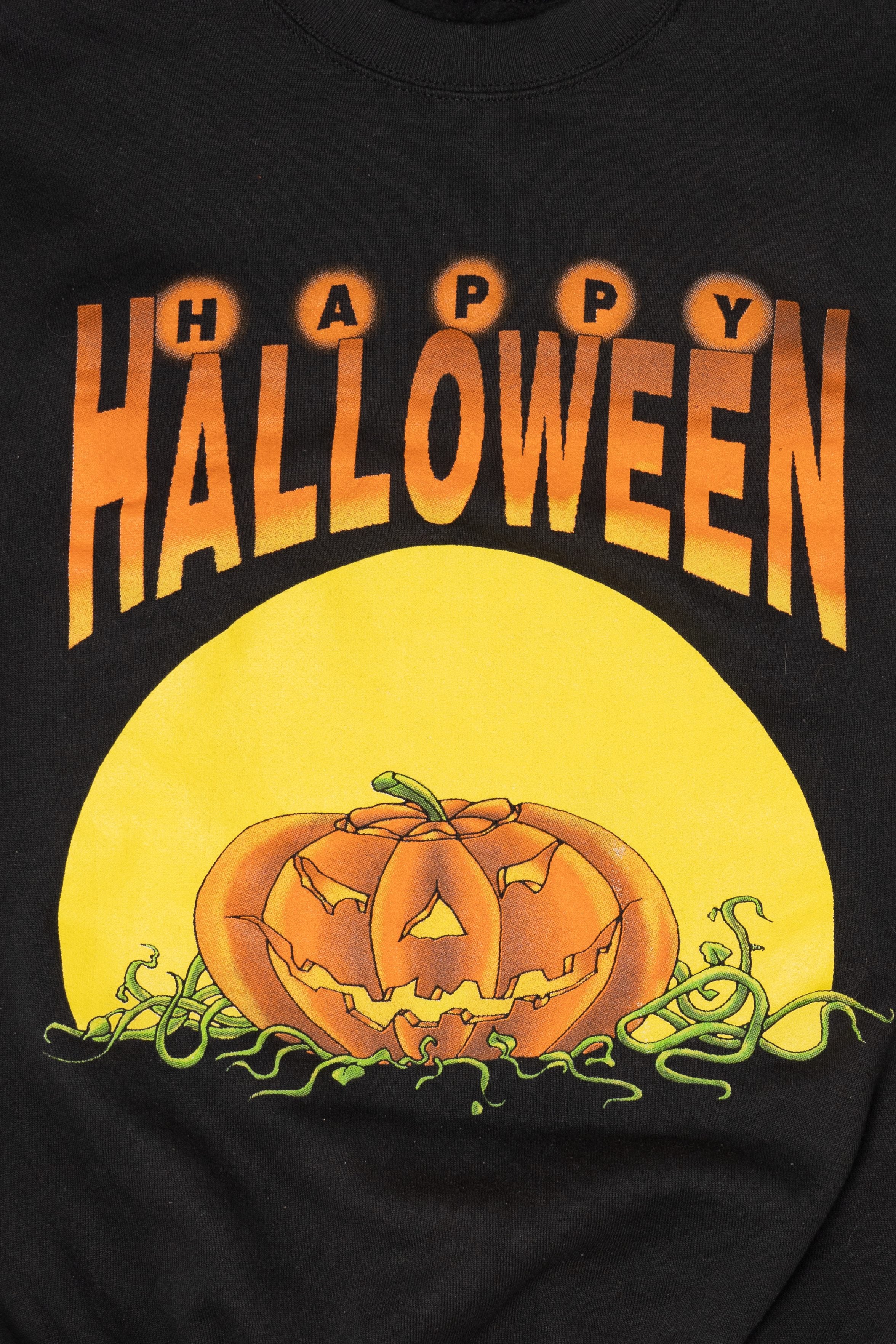Vintage Happy Halloween Jack O Lantern Sweatshirt (1990s)