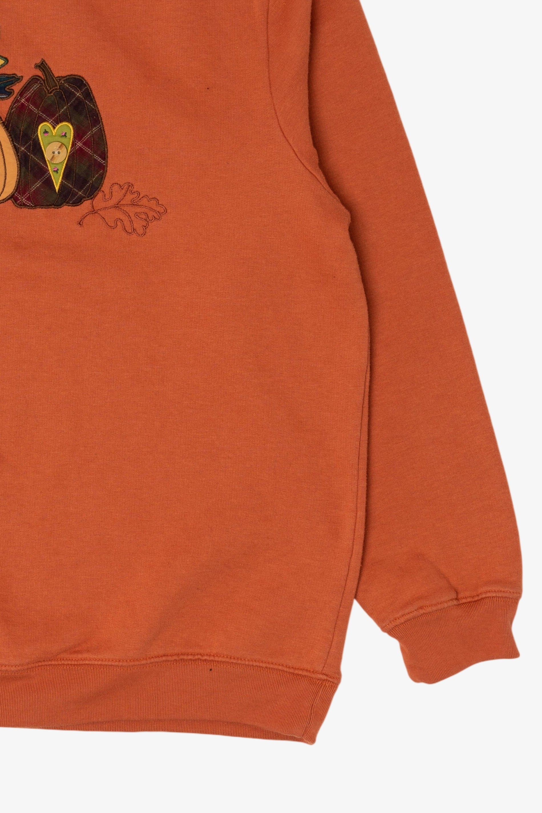 Vintage Orange Blair Pumpkin Sunflower Autumn Harvest Sweatshirt (1990s)