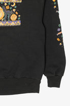 Vintage Halloween Black Cats And Jack O Lantern Sweatshirt (1990s)
