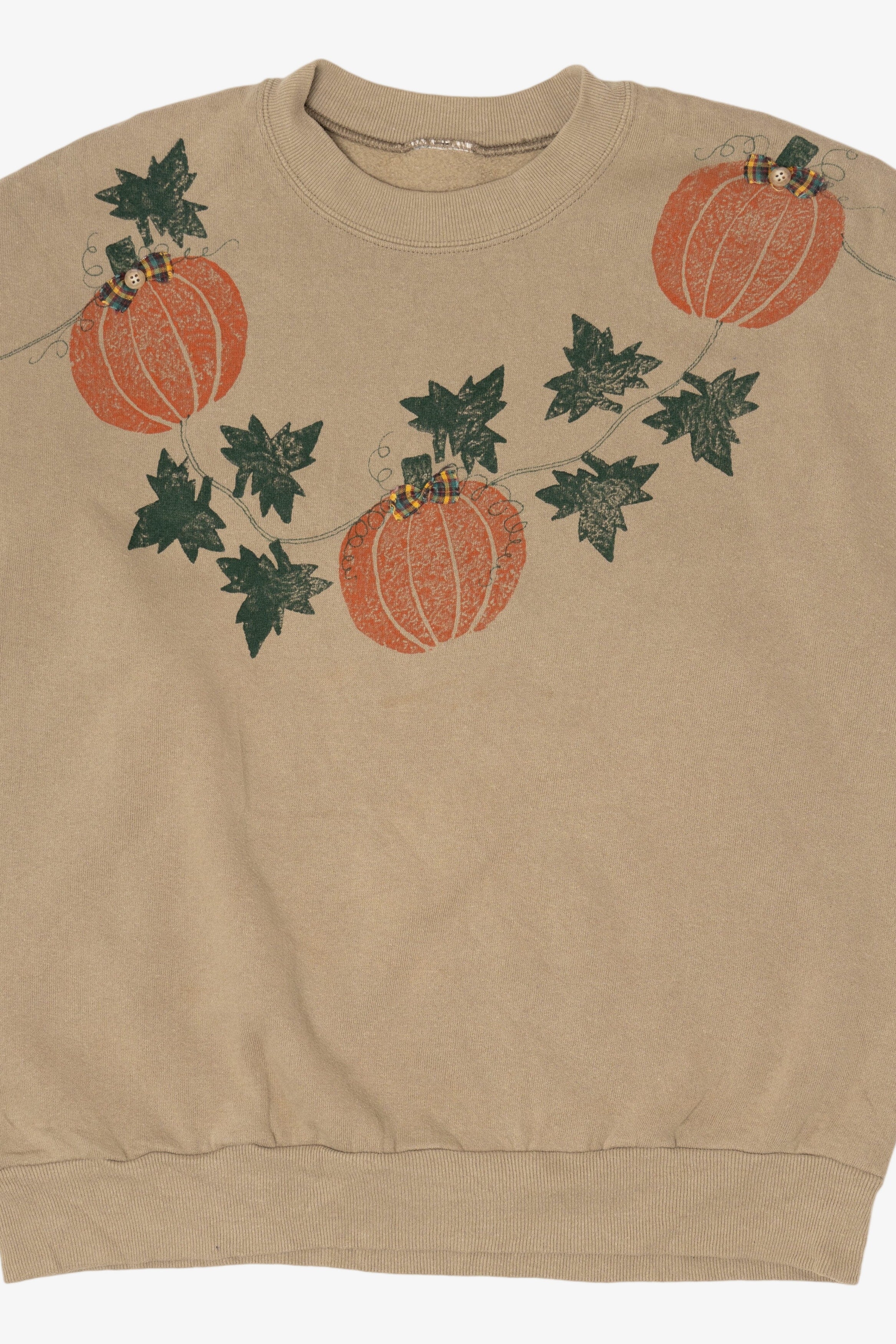 Vintage Pumpkins On Vine Autumn Sweatshirt (1990s)