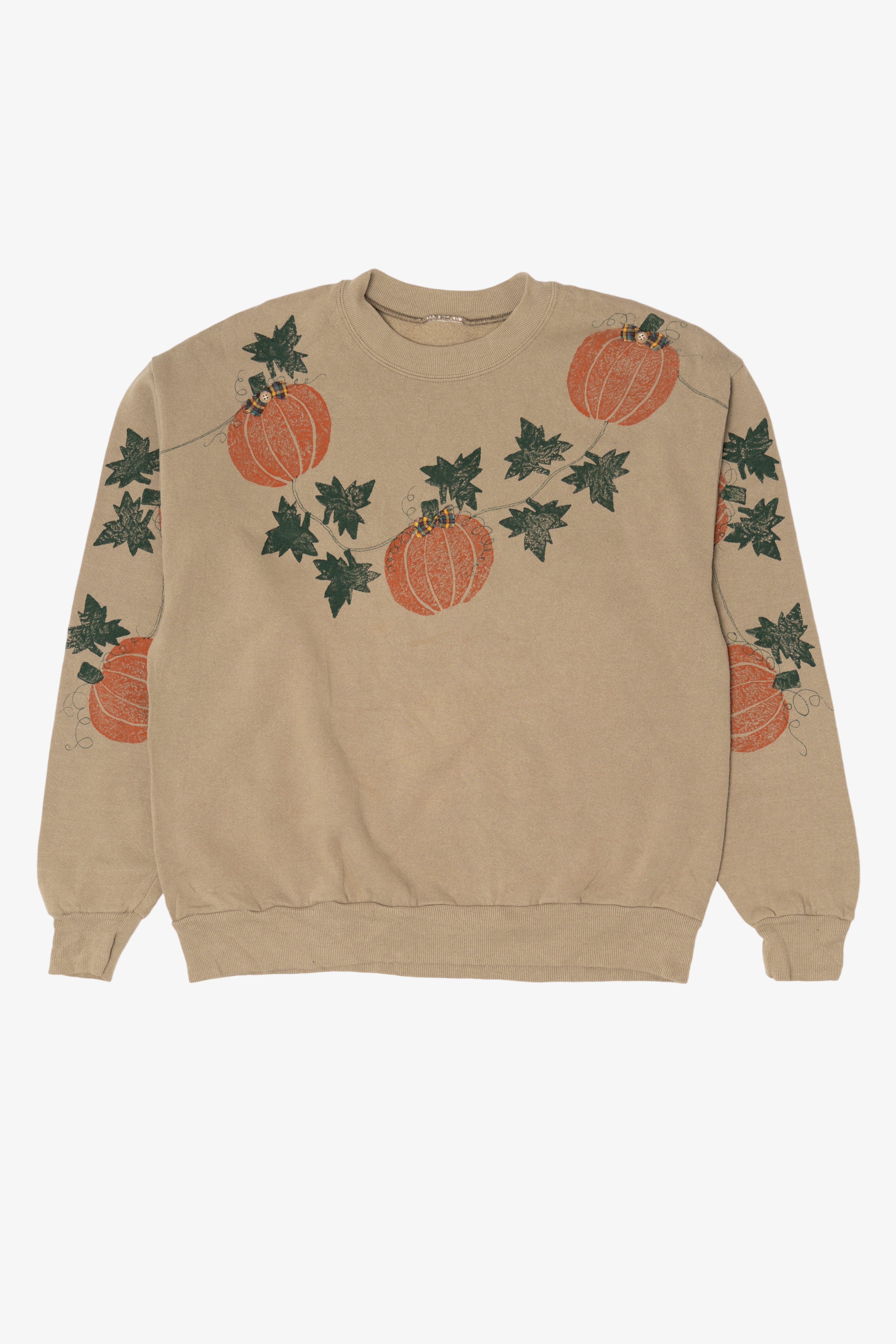 Vintage Pumpkins On Vine Autumn Sweatshirt (1990s)