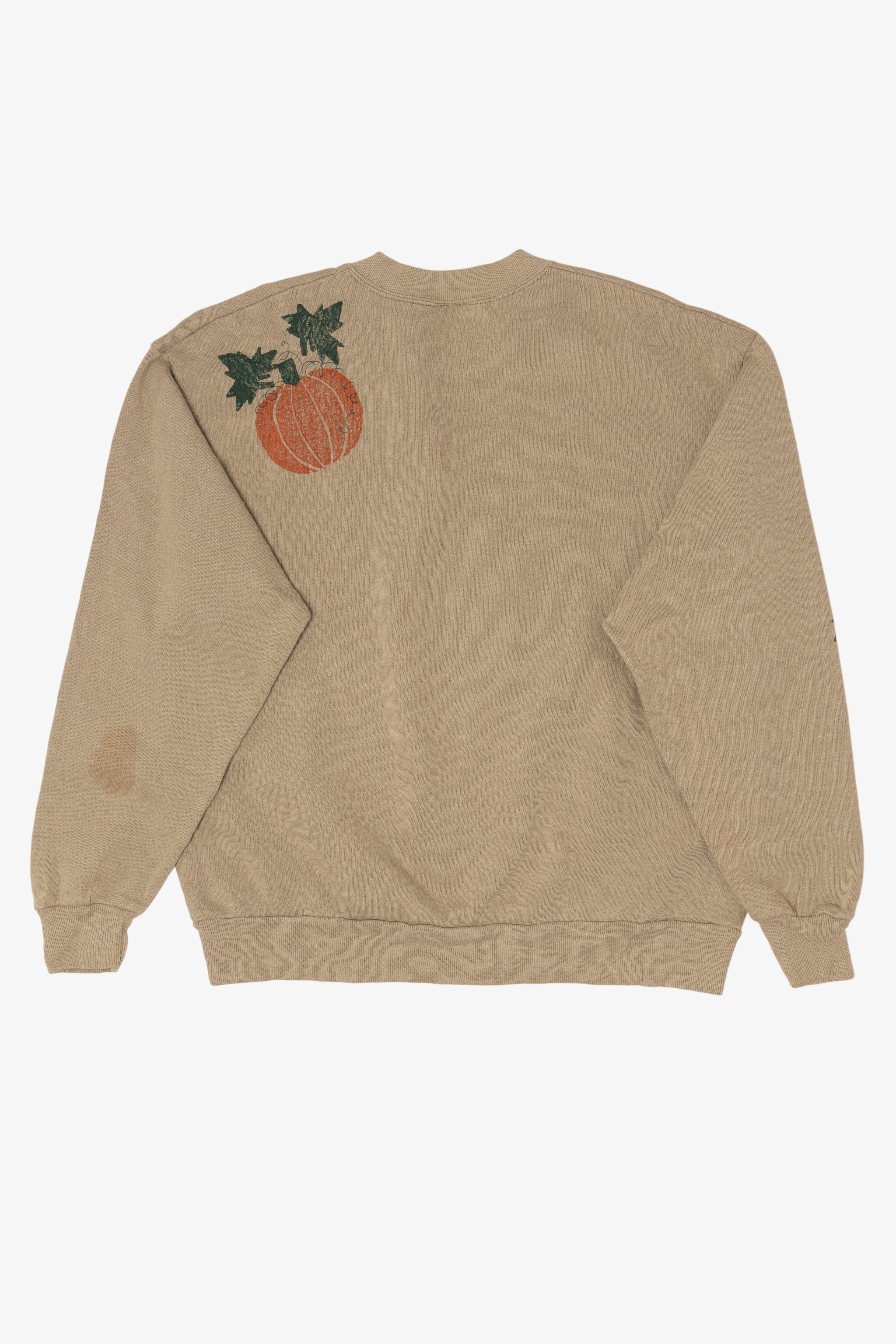 Vintage Pumpkins On Vine Autumn Sweatshirt (1990s)
