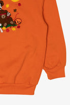 Vintage Orange Embroidered Teddy Bears Halloween Sweatshirt (1990s)
