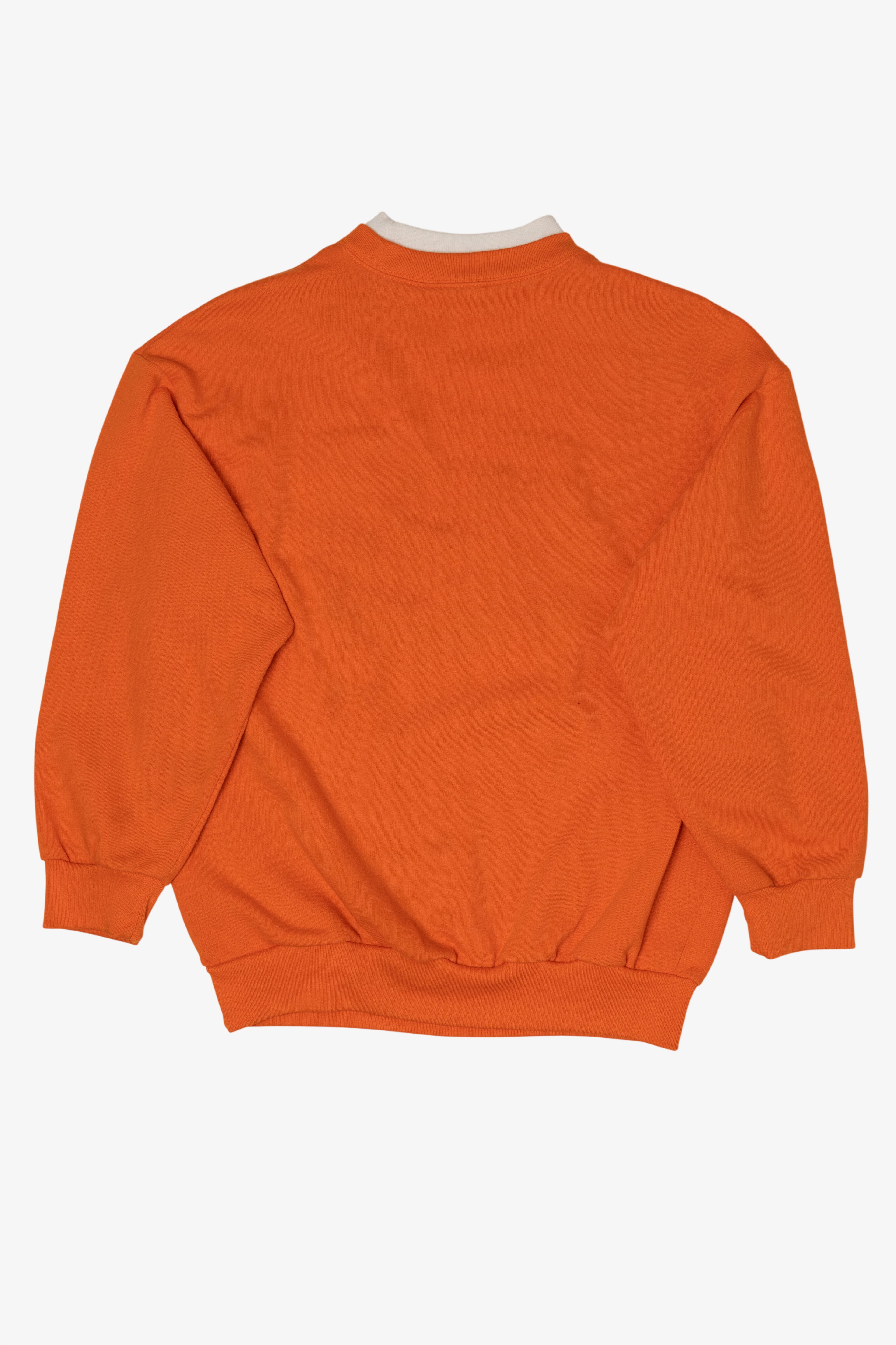 Vintage Orange Embroidered Teddy Bears Halloween Sweatshirt (1990s)