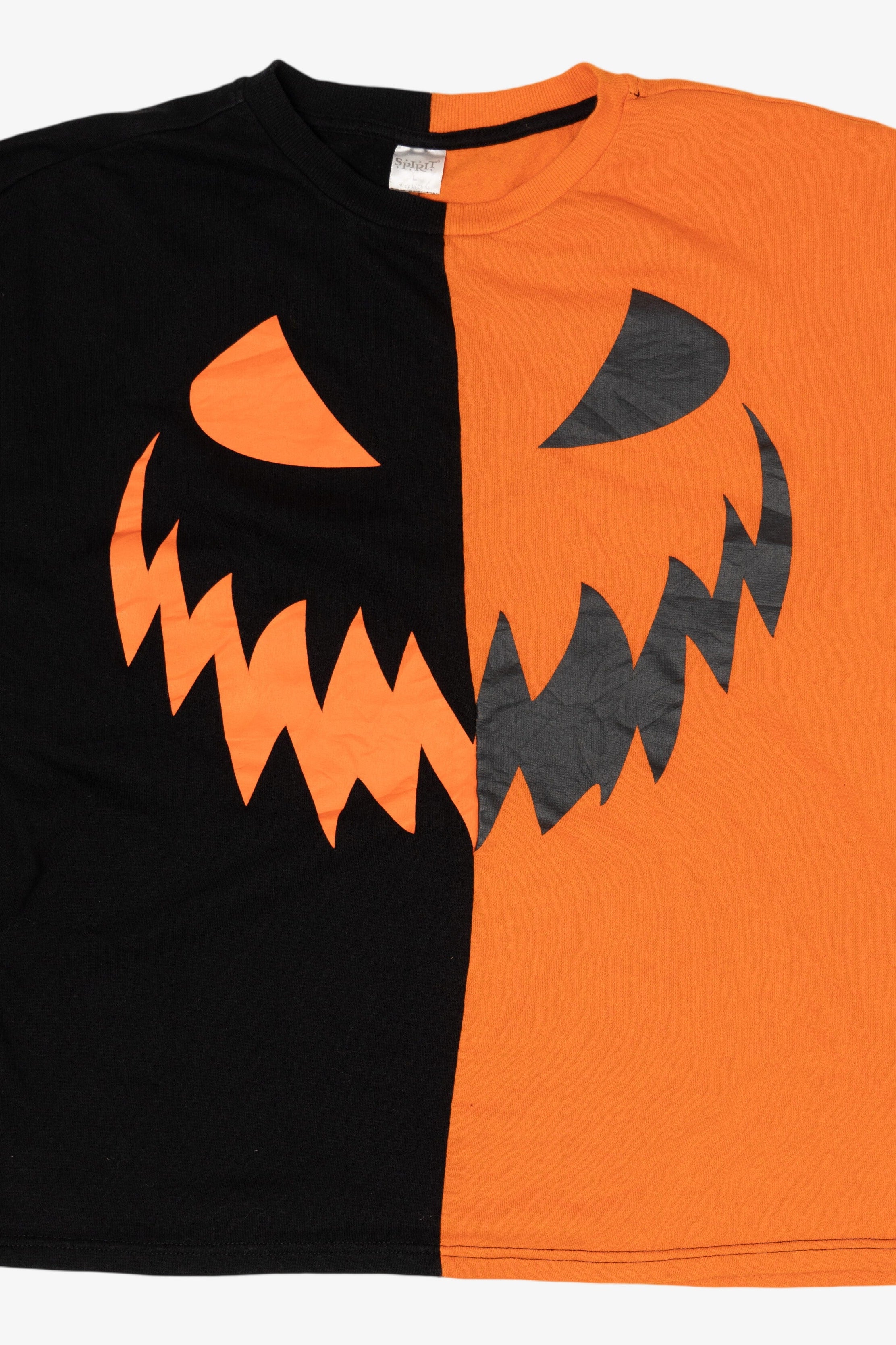 Black And Orange Spirit Halloween Jack O Lantern Smile Sweatshirt