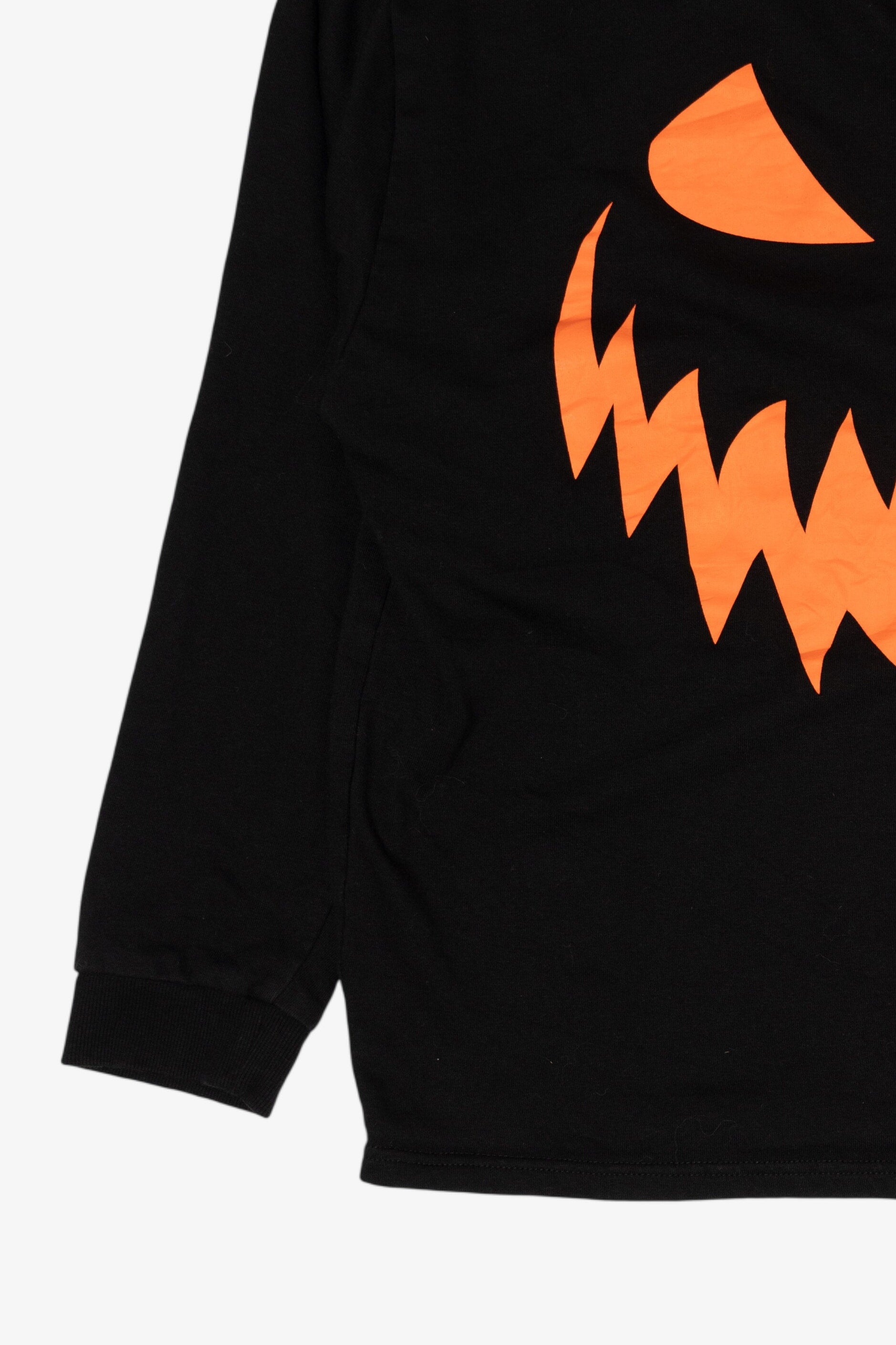 Black And Orange Spirit Halloween Jack O Lantern Smile Sweatshirt
