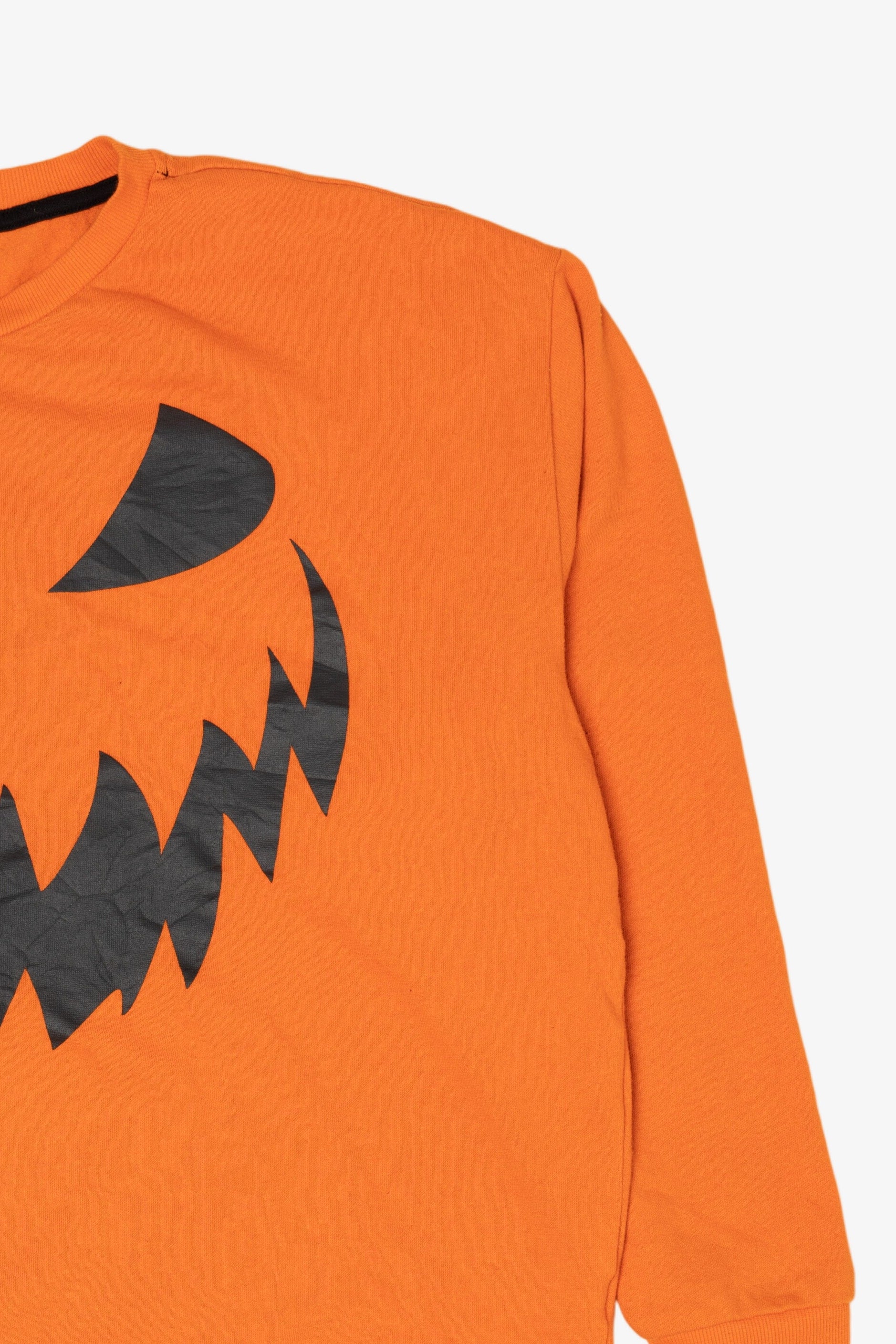 Black And Orange Spirit Halloween Jack O Lantern Smile Sweatshirt